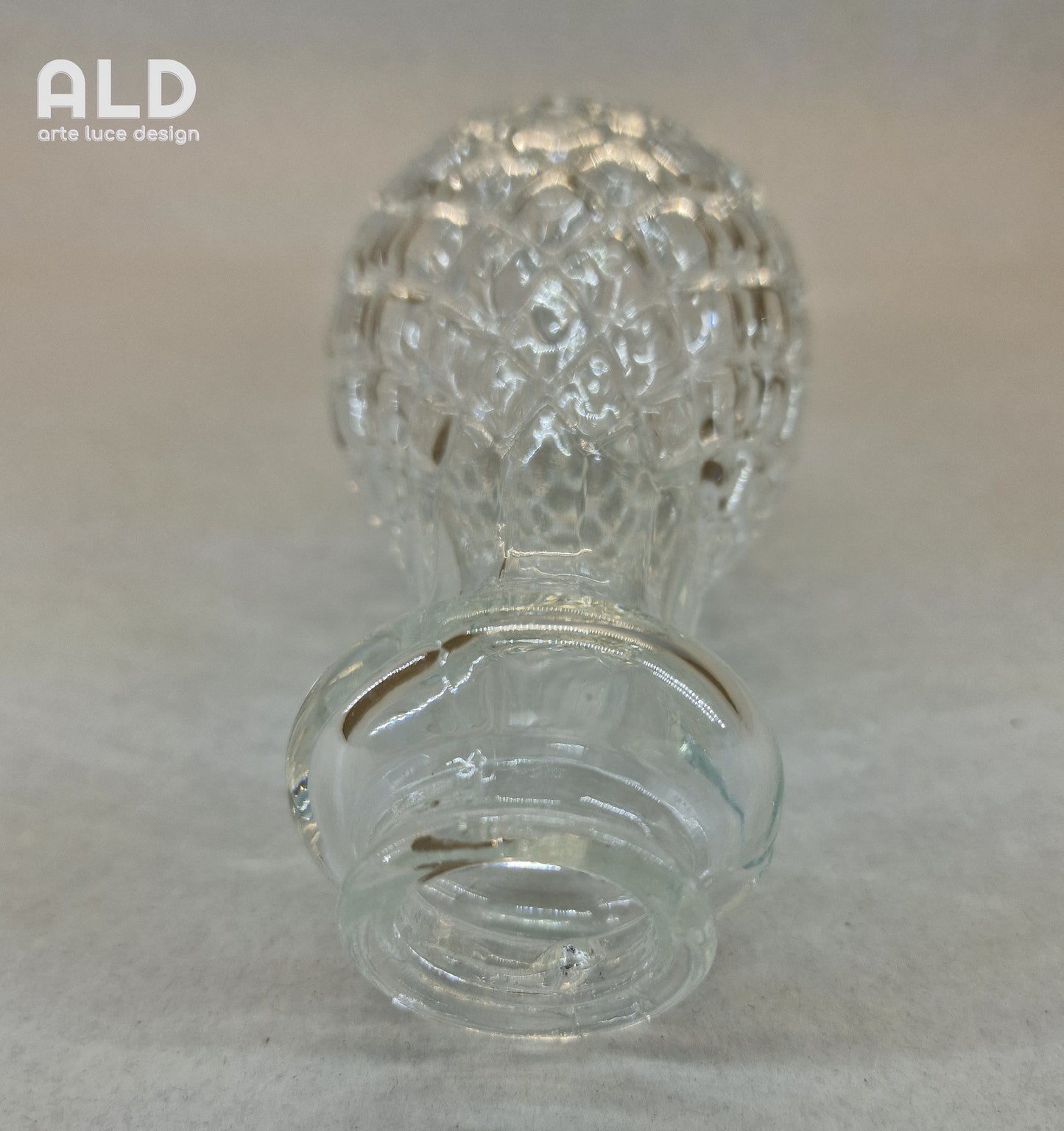 Lampadario ricambio infilaggio in vetro cristallo corpo bottiglia lampada lume