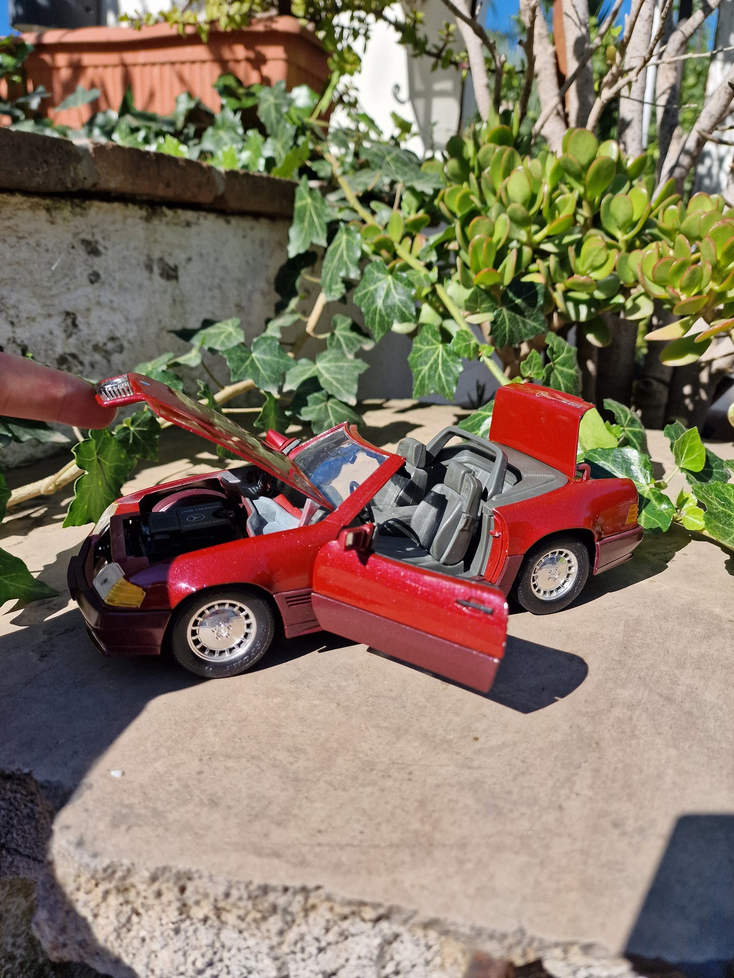 modellino auto scala 1/18 mercedes benz 500 sl modellini vintage da collezione