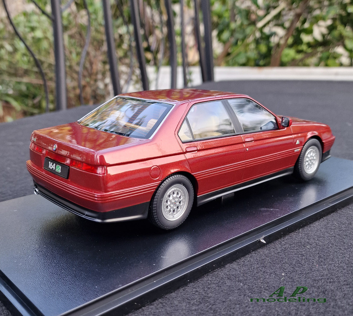 modellino auto 1:18 alfa romeo 164 Q4 rosso M del 1994 modellini diecast