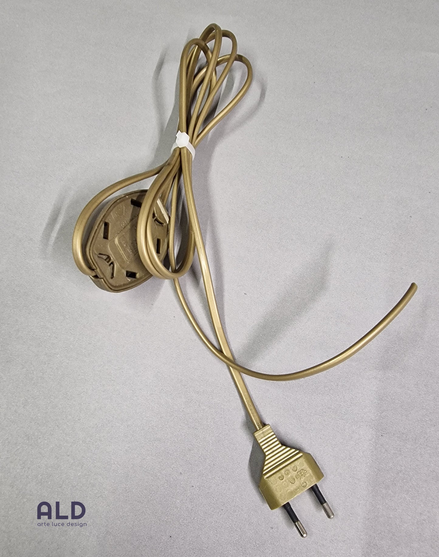 Cablaggio piantana con pulsante on off cavo 3mt dorato per lampada da terra