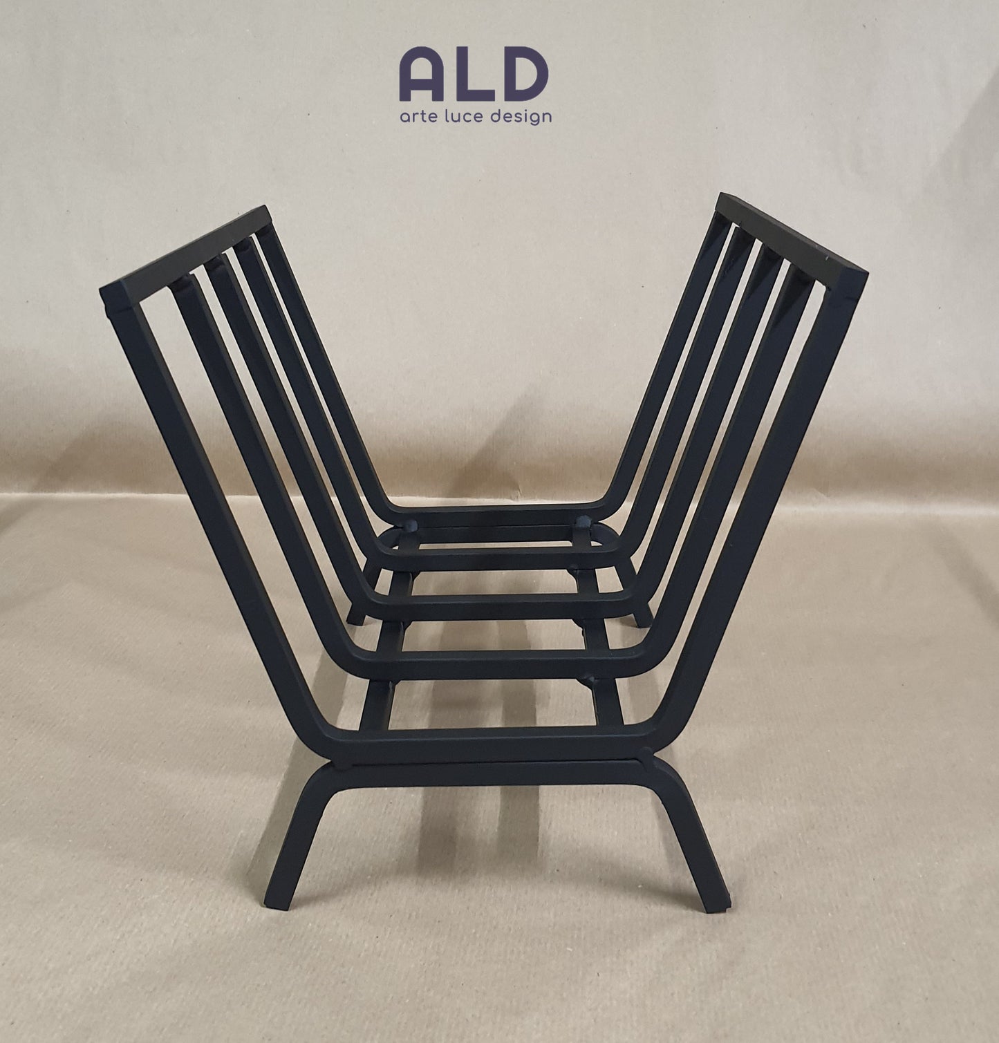 Brucialegna in ferro portalegna alto da camino caminetto braciere a 5 elementi