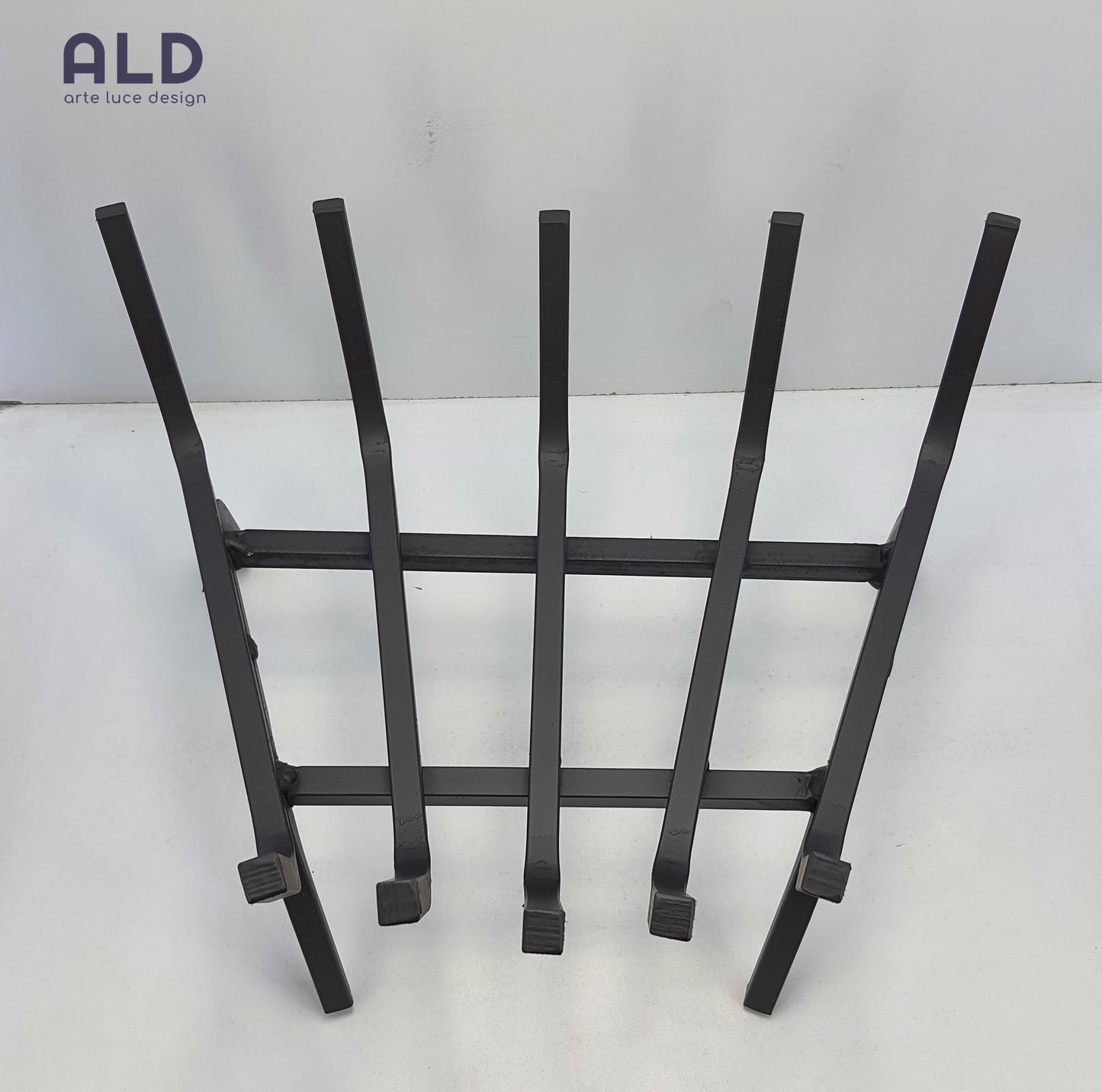 Brucialegna angolare in ferro poggia legna camino stufa braciere barbecue