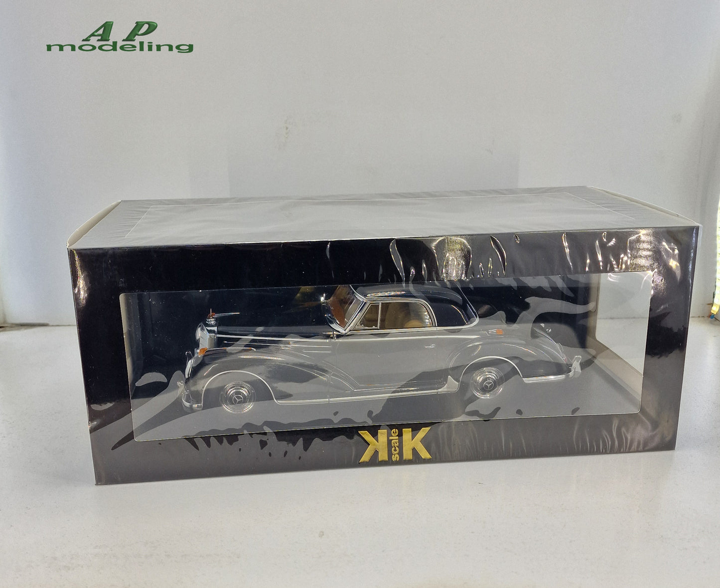 modellino auto scala 1/18 mercedes benz 300 sc coupè del 1955 modellini die cast