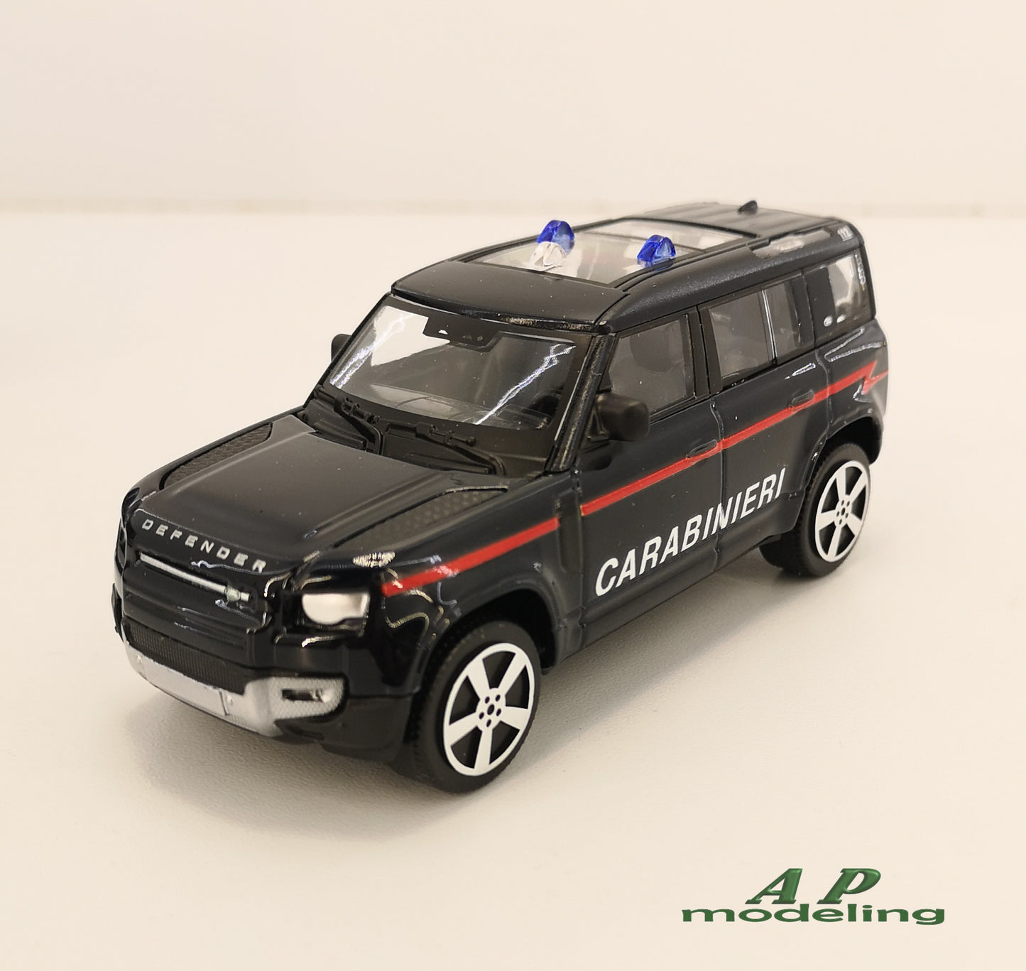 modellino auto 1/43 land rover defender 110 carabinieri suv fuoristrada bburago