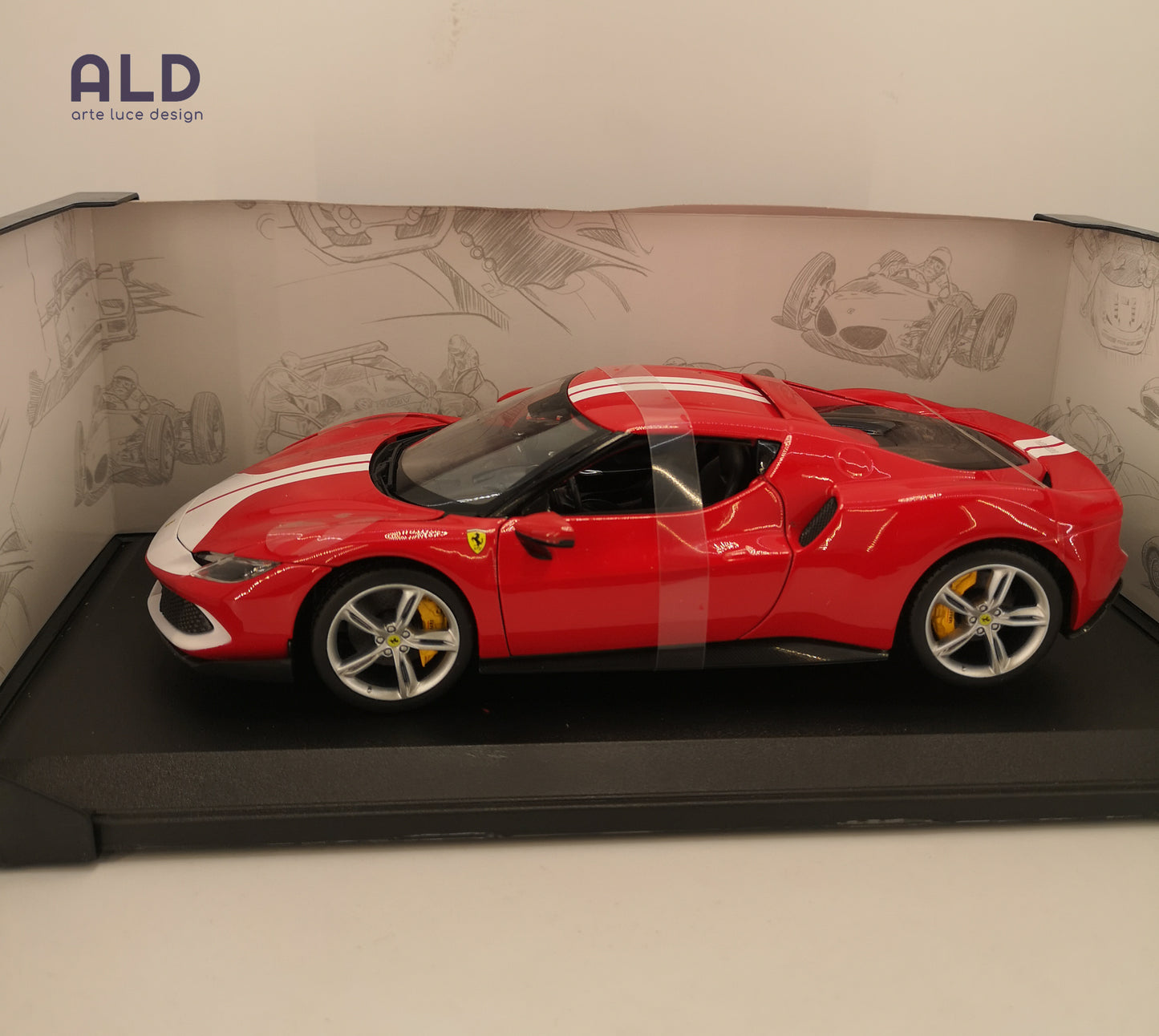 modellino ferrari 296 GTB assetto fiorano macchinina scala 1/18 bburago die cast