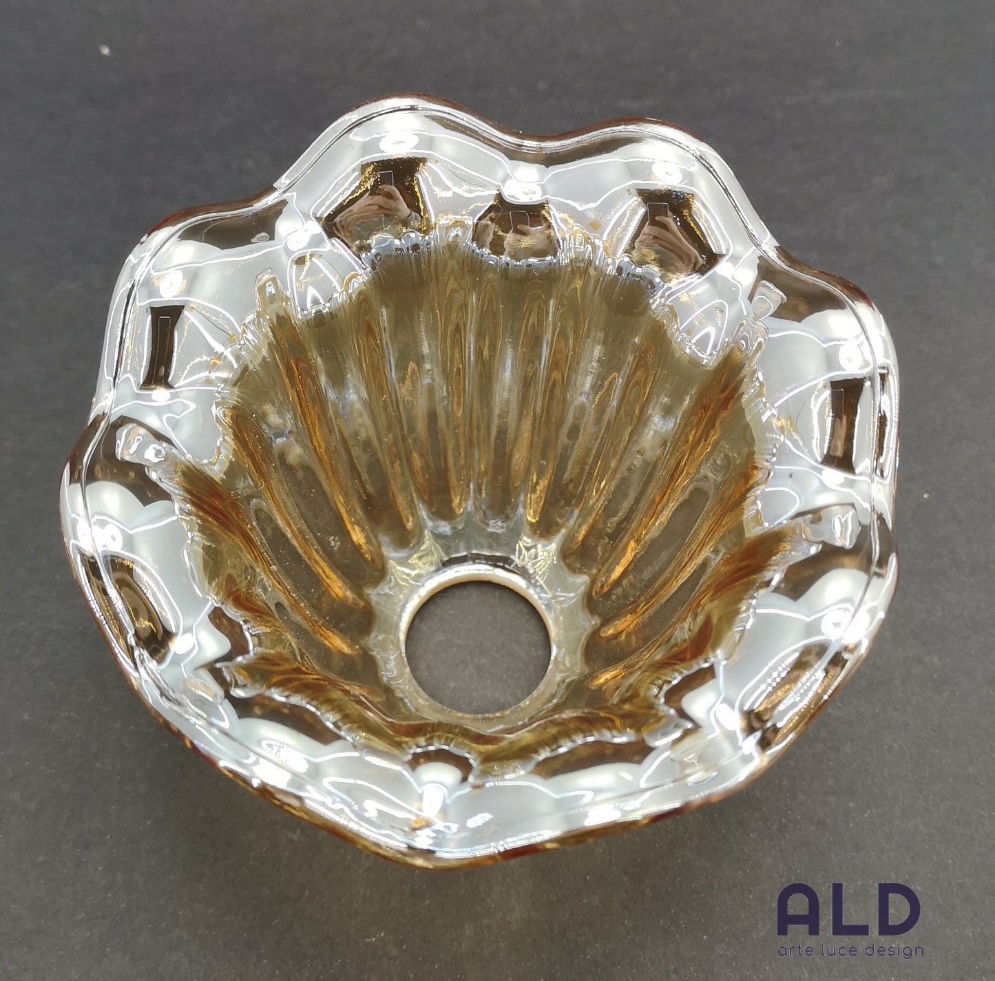 Ricambio lampadario lampada lume applique boccia in vetro ambra e14