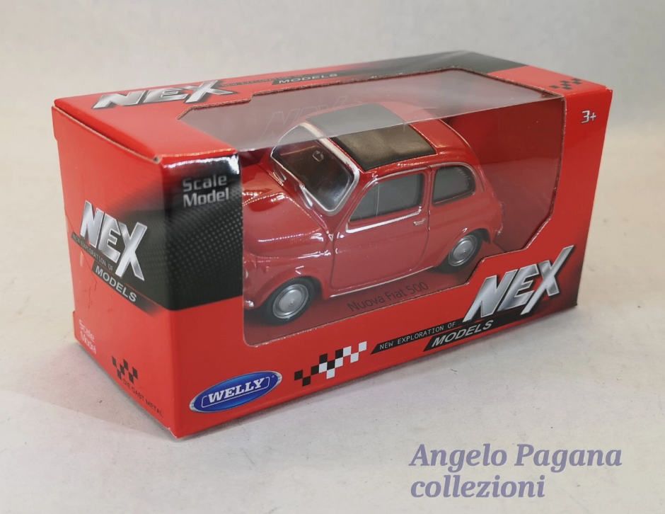 modellino auto scala 1/43 fiat 500 cinquecento macchinina modellini della welly