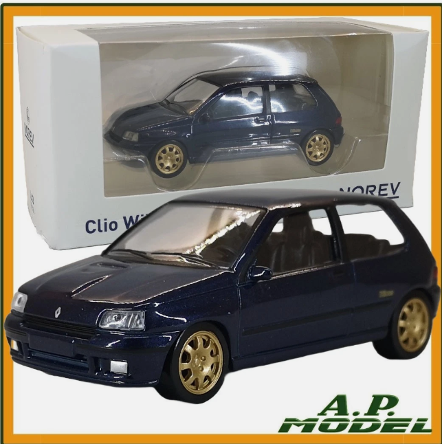 modellino auto scala 1/43 Renault Clio Williams modellini collezione della Norev