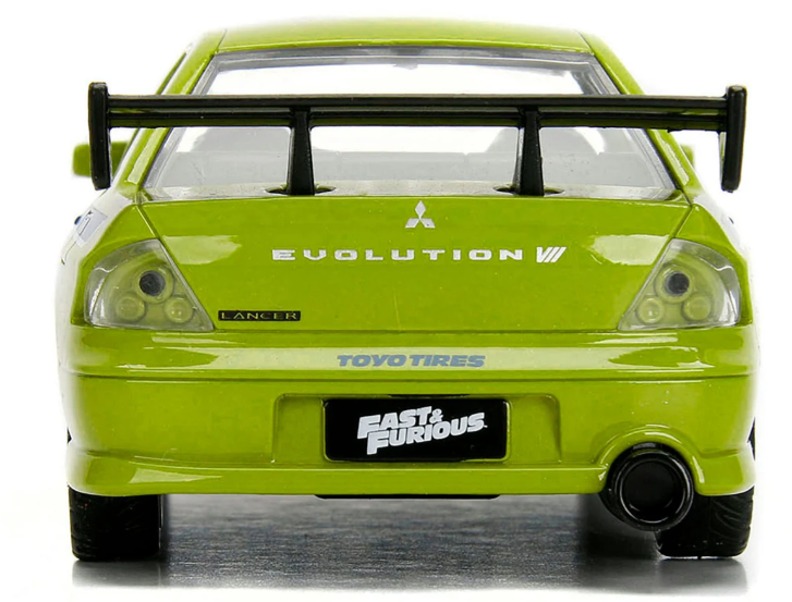 modellino auto scala 1:32 Mitsubishi Lancer Evolution VII 25 anni Fast&Furious