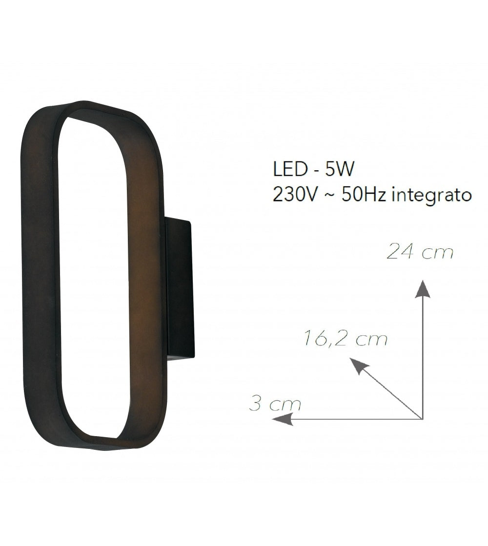 Applique led moderno illuminatore da parete per bagno corridoio camera da letto