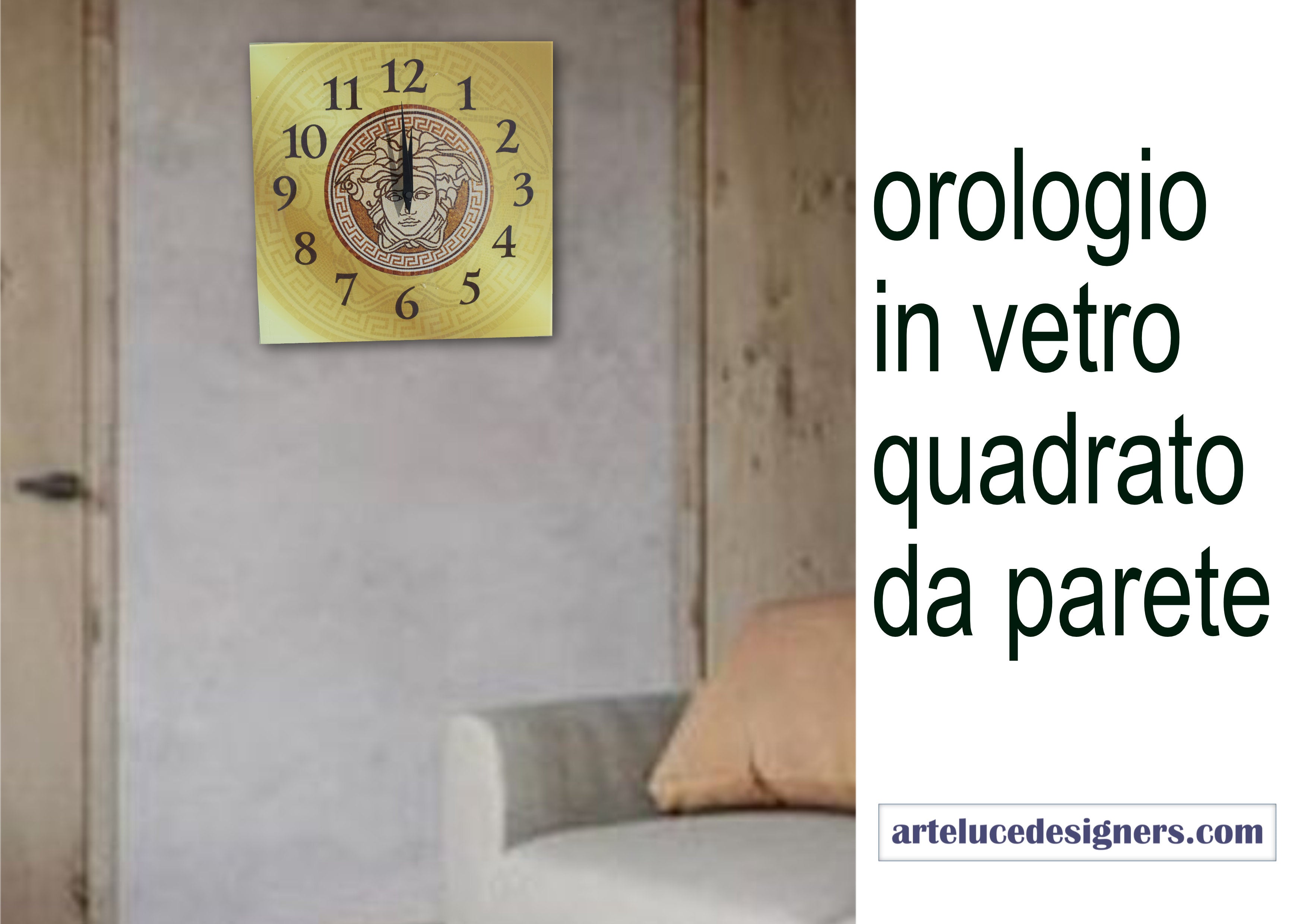 orologio da parete moderno grande per cucina orologi design moderni pa –  arte e luce designers