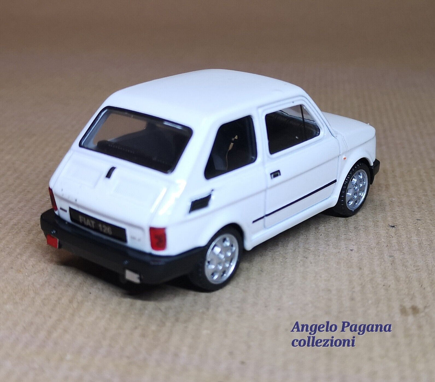 auto modellino 1:43 fiat 126 della welly nex modellini da collezione die cast bi