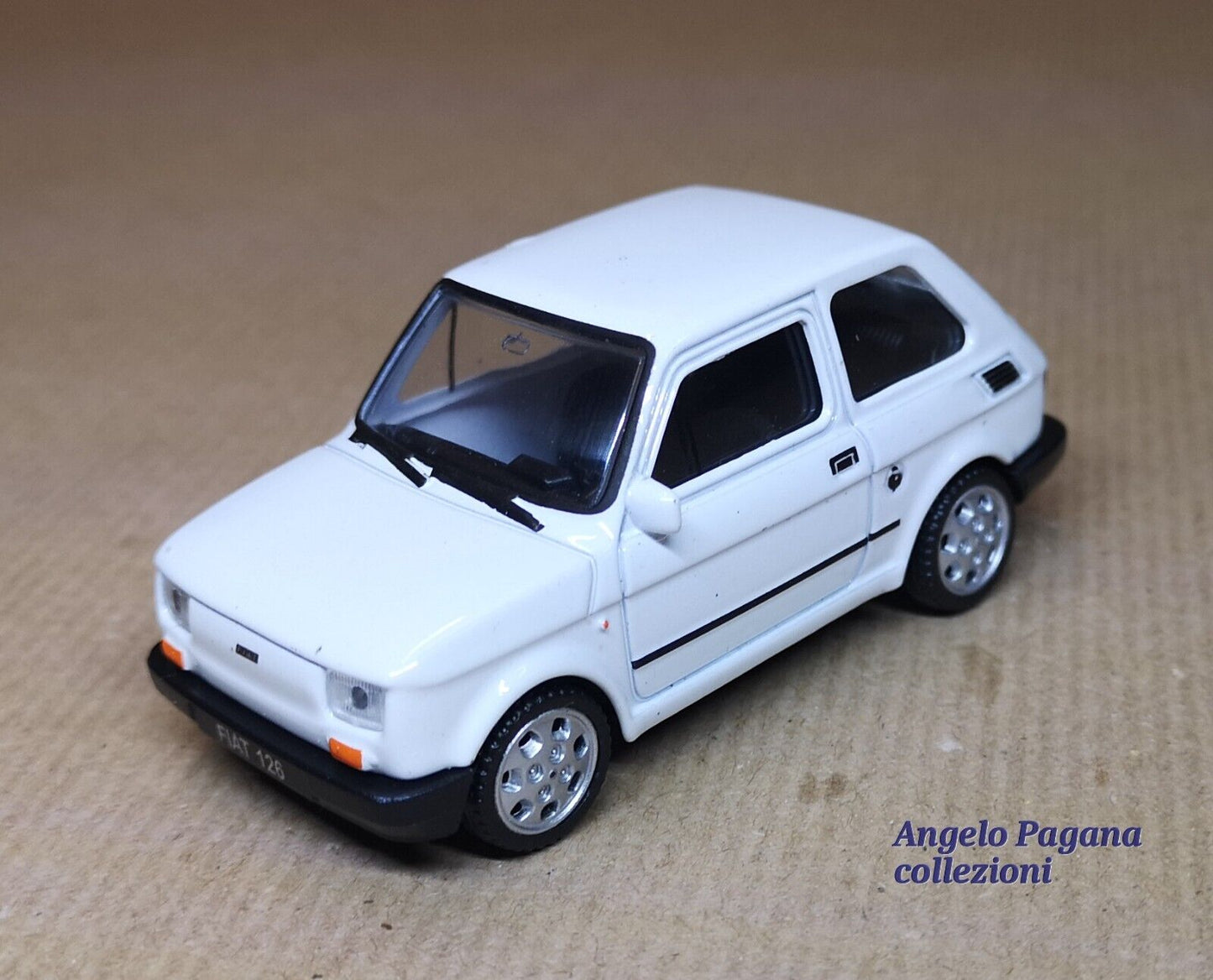 auto modellino 1:43 fiat 126 della welly nex modellini da collezione die cast bi