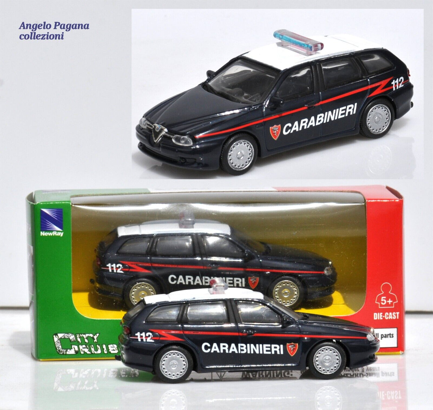 modellino auto 1:43 alfa romeo 156 sw sportwagon dei carabinieri modellini 1/43