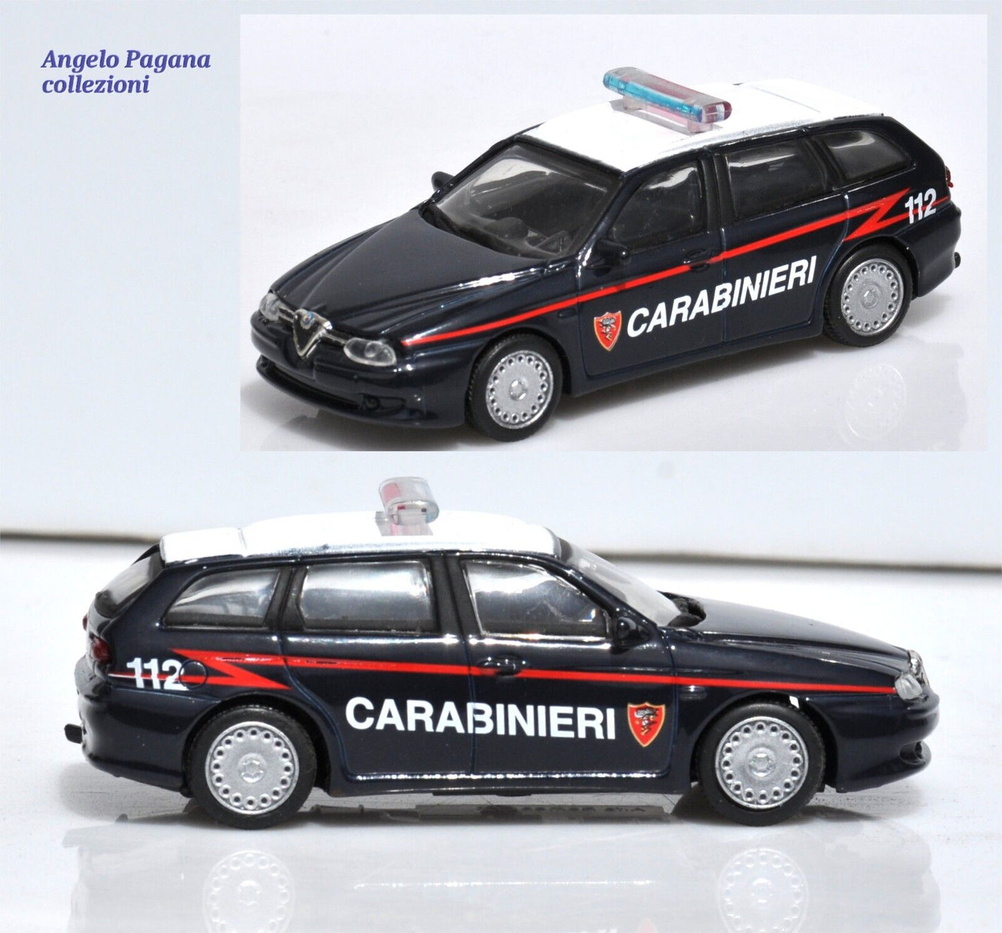 modellino auto 1:43 alfa romeo 156 sw sportwagon dei carabinieri modellini 1/43