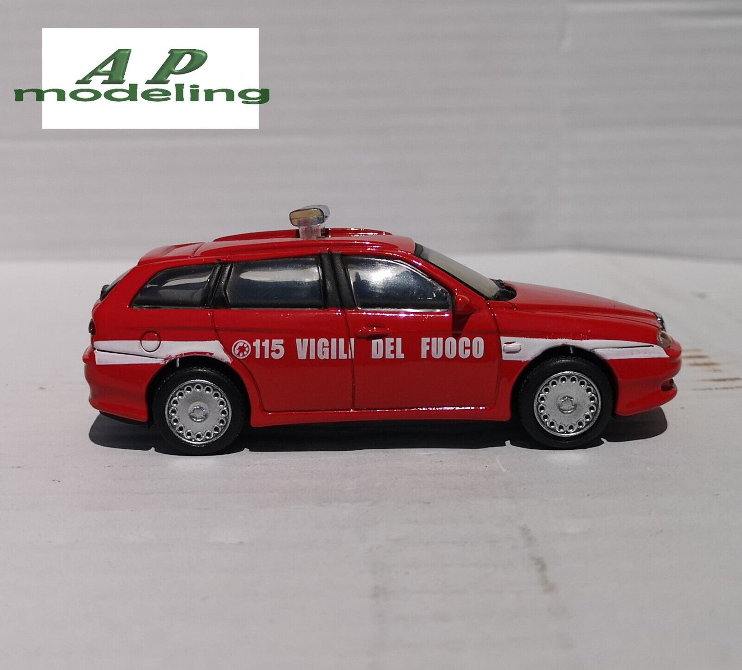 modellino auto 1:43 alfa romeo 156 sw sportwagon modellini dei vigili del fuoco