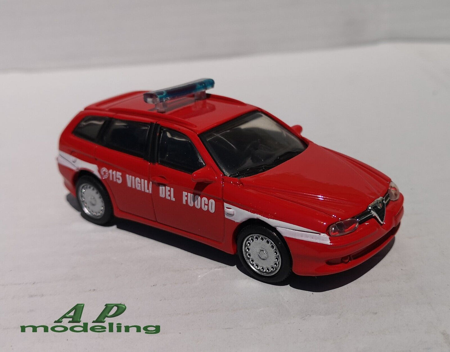 modellino auto 1:43 alfa romeo 156 sw sportwagon modellini dei vigili del fuoco