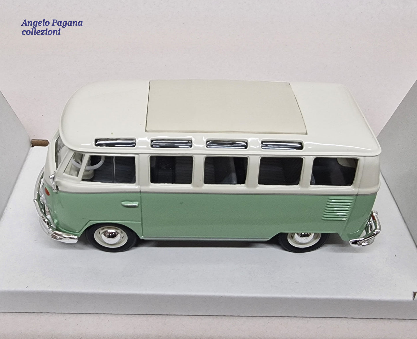 modellino fugone vintage Volkswagen van samba vw t1 scala 1:25 modellini 1/24