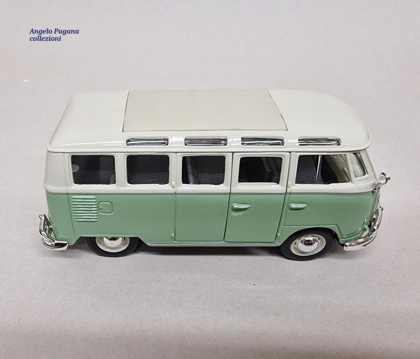 modellino fugone vintage Volkswagen van samba vw t1 scala 1:25 modellini 1/24