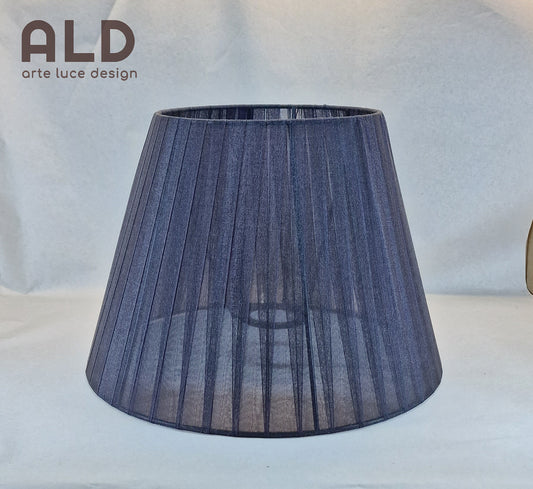 Paralume moderno in organza nero ricambio per lampadari lumetti applique e14