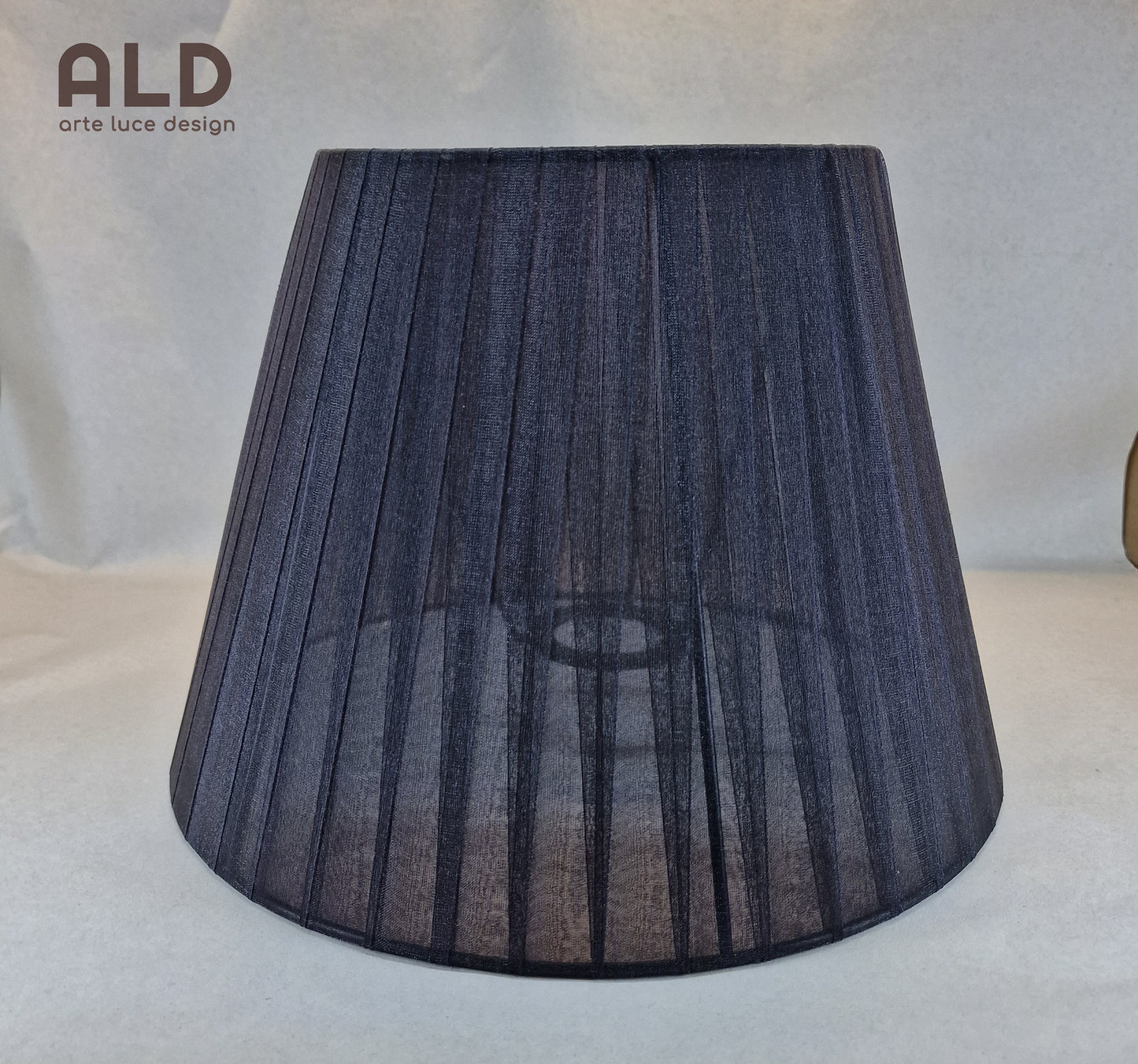 Paralume moderno in organza nero ricambio per lampadari lumetti applique e14