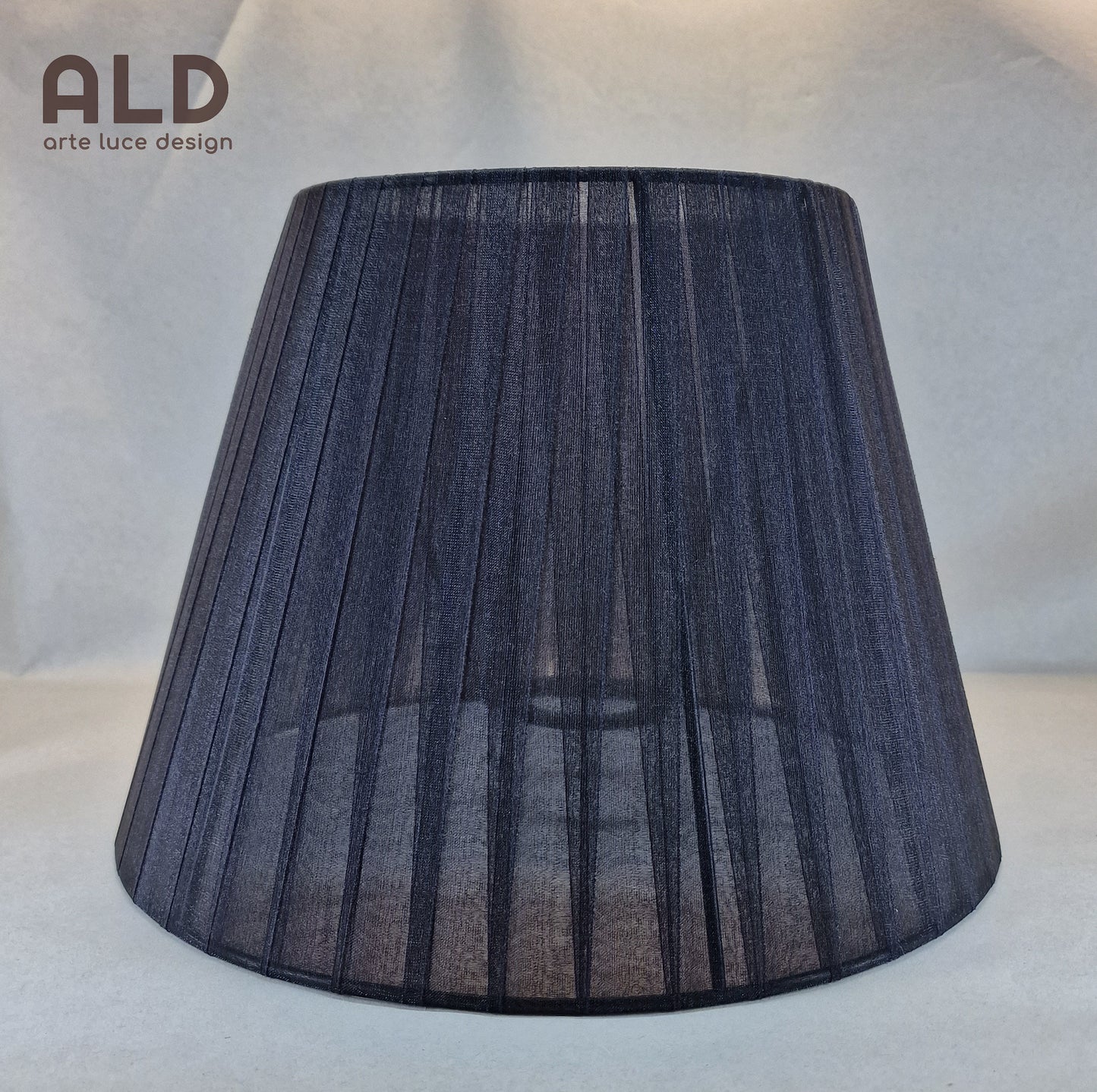 Paralume moderno in organza nero ricambio per lampadari lumetti applique e14