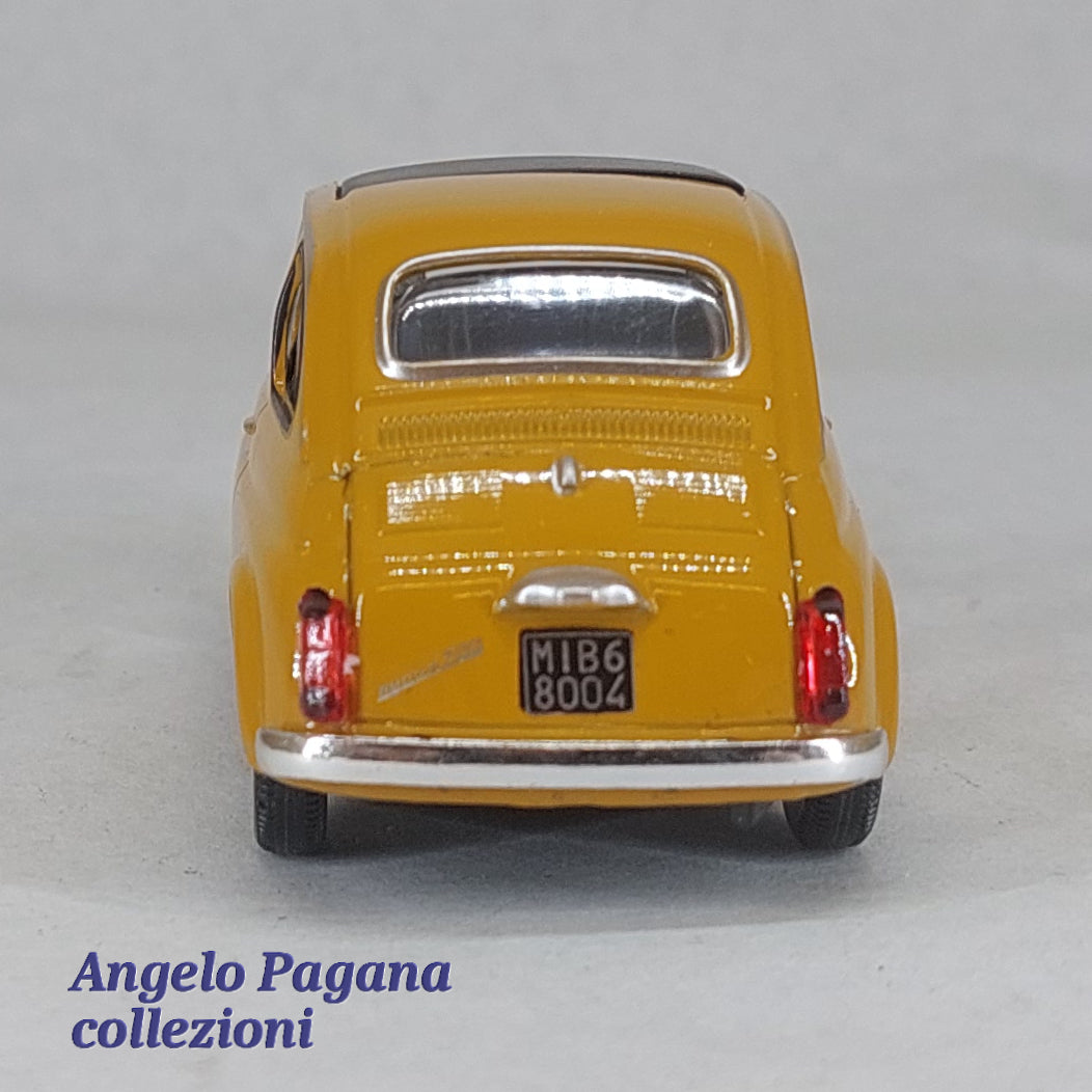 Modellino auto scala 1:43 FIAT NUOVA 500 grigia modellismo statico