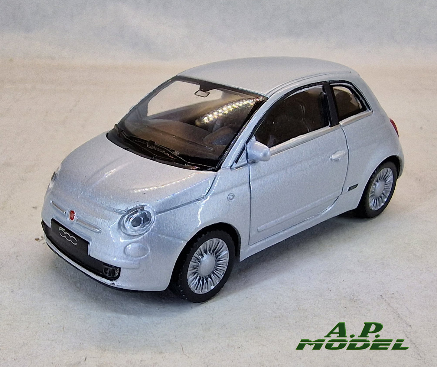 auto modellino 1:43 fiat 500 della welly nex modellini di cinquecento