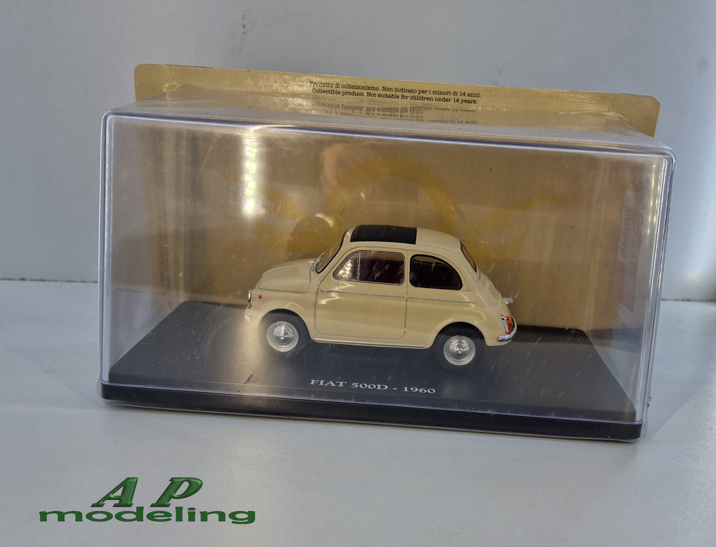 modellino auto 1/24 fiat 500 D del 1960 modellini da collezione die cast