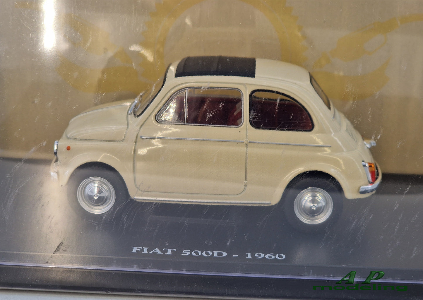 modellino auto 1/24 fiat 500 D del 1960 modellini da collezione die cast