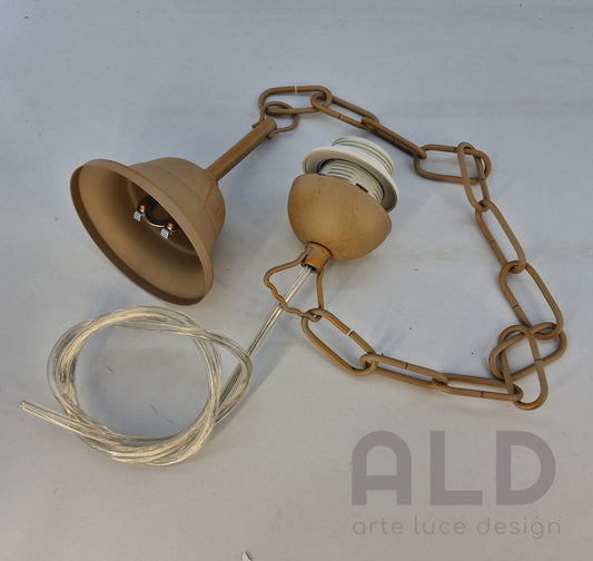 catena in metallo tortora per sospensione moderna ricambio lampadario attaccoE27
