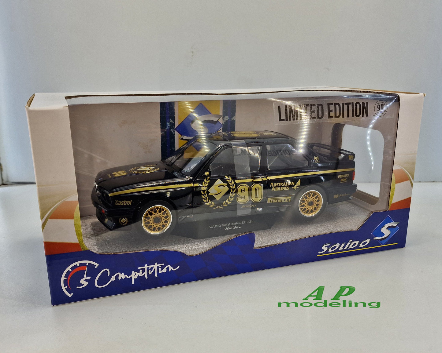 modellino auto 1:18 BMW m3 e30 edizione limitata della solido modellini in scala