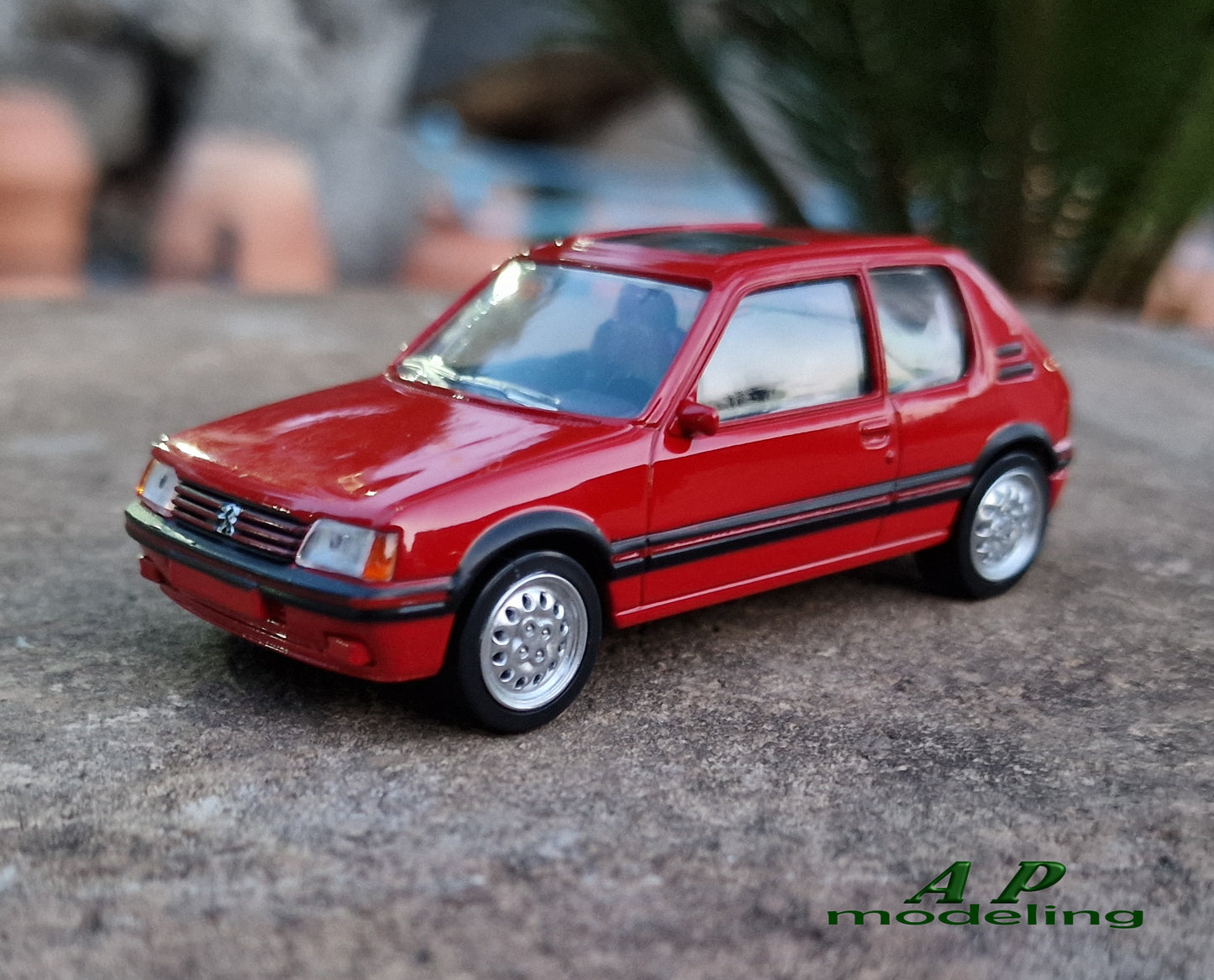 modellino auto 1:43 Peugeot 205 1.6 GTI macchinine da collezione della norev