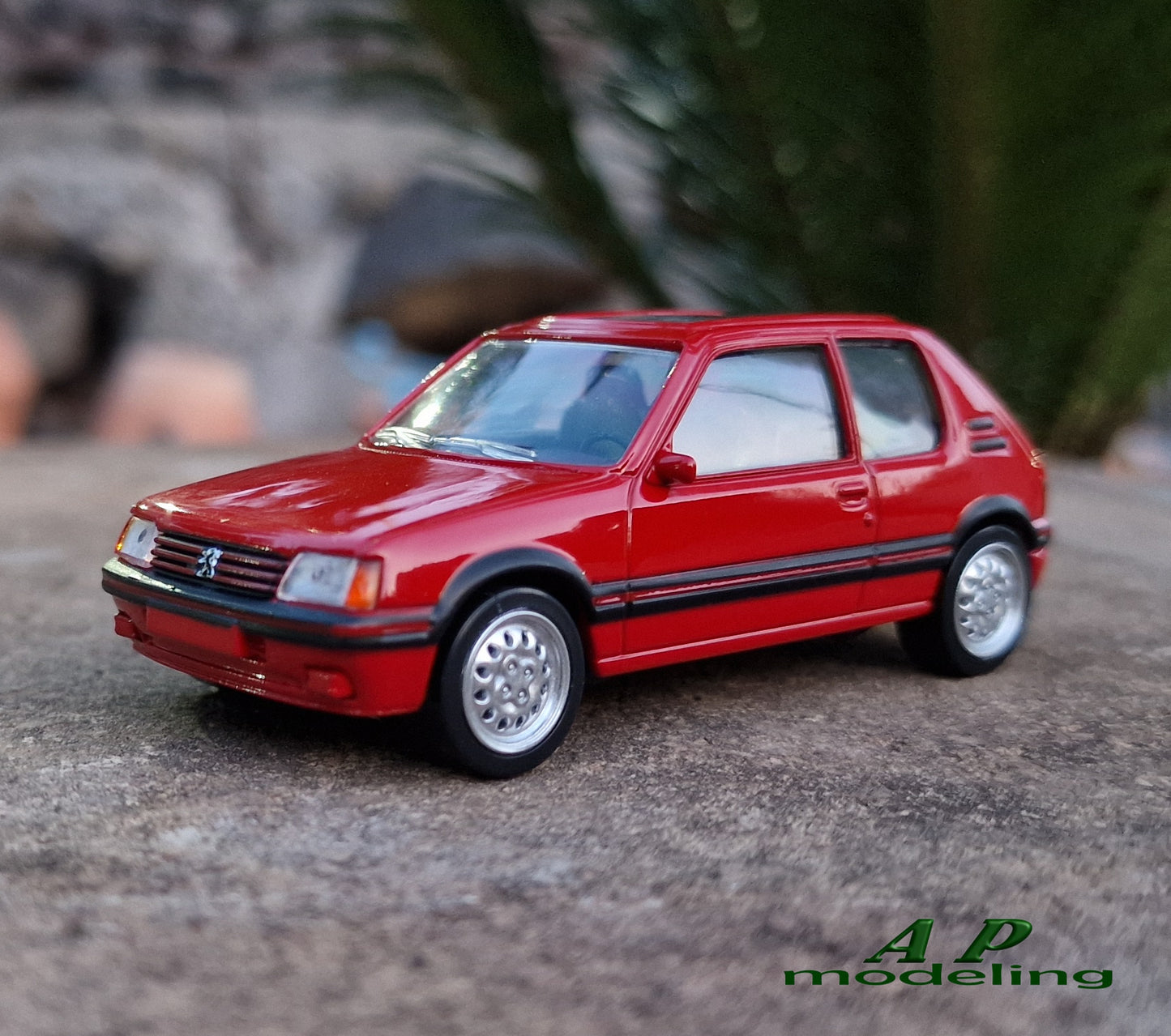 modellino auto 1:43 Peugeot 205 1.6 GTI macchinine da collezione della norev