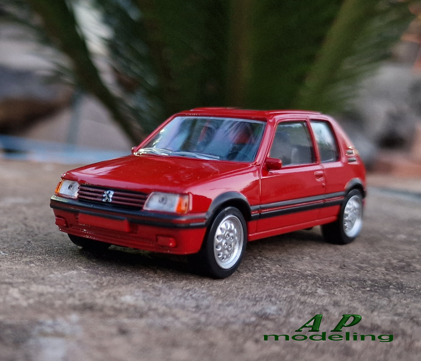 modellino auto 1:43 Peugeot 205 1.6 GTI macchinine da collezione della norev