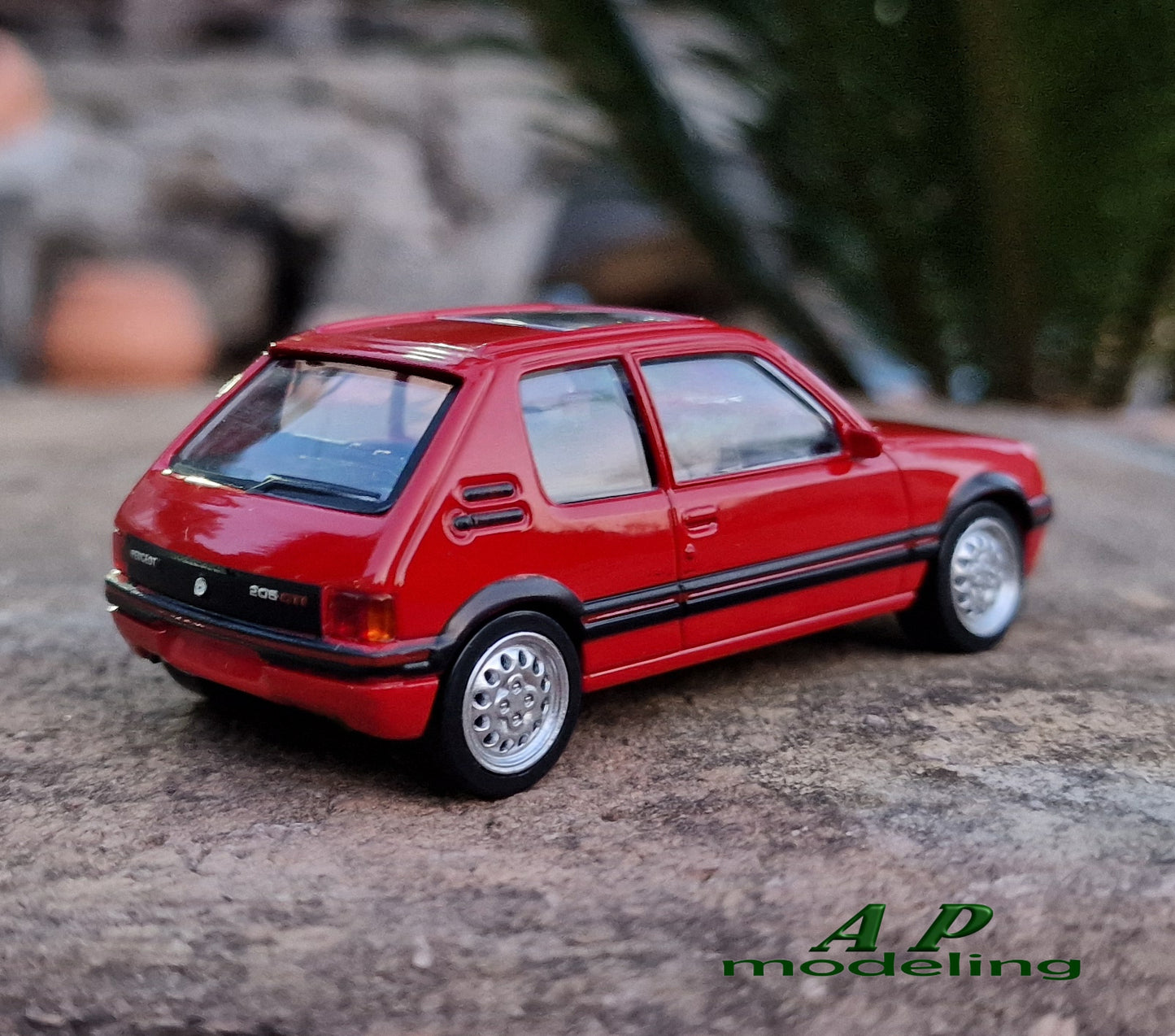 modellino auto 1:43 Peugeot 205 1.6 GTI macchinine da collezione della norev