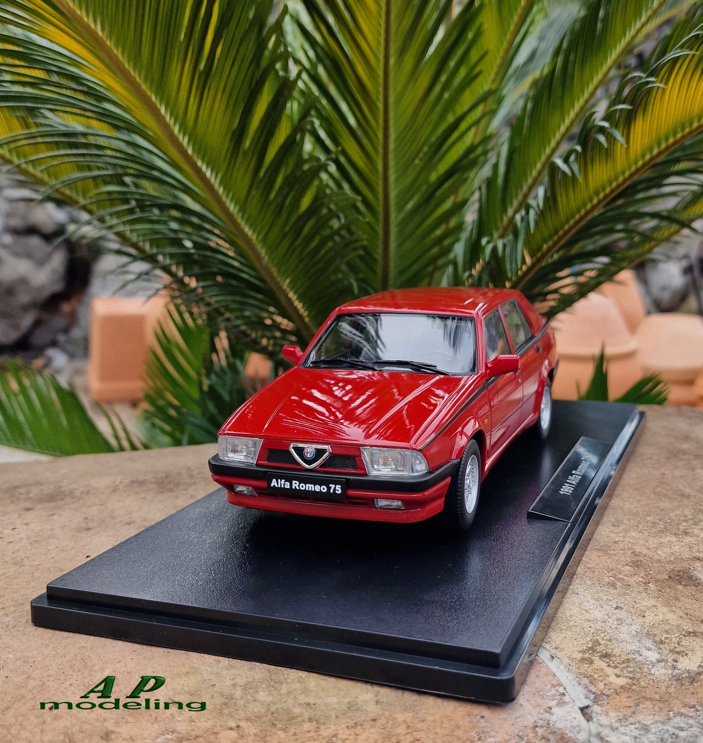 modellino auto scala 1/18 alfa romeo 75 modellini da collezione diecast