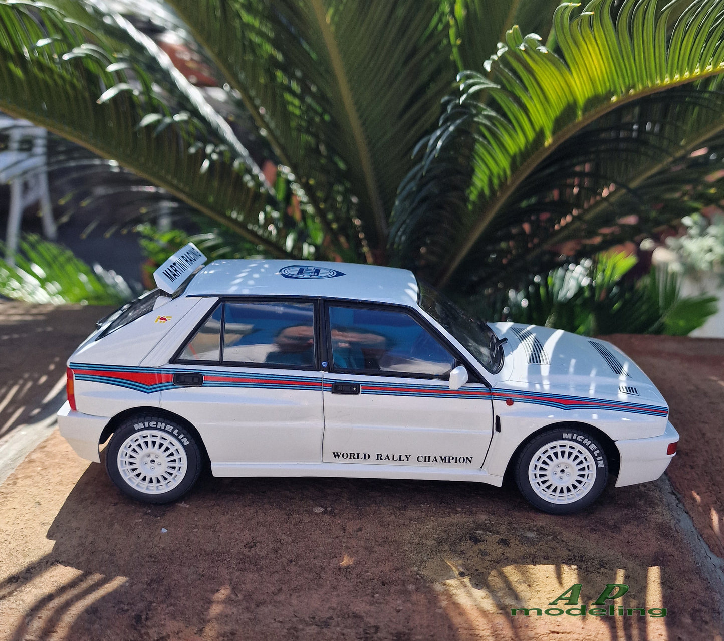 modellino auto 1:18 lancia delta hf integrale evo 1 martini 6 modellini solido