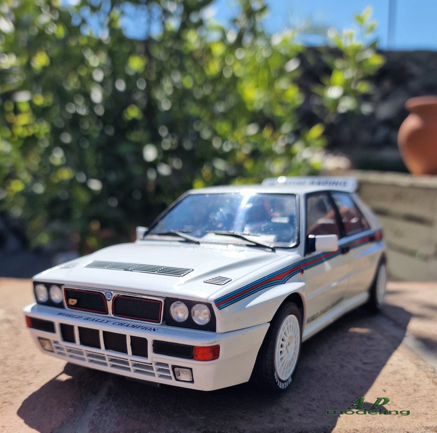 modellino auto 1:18 lancia delta hf integrale evo 1 martini 6 modellini solido