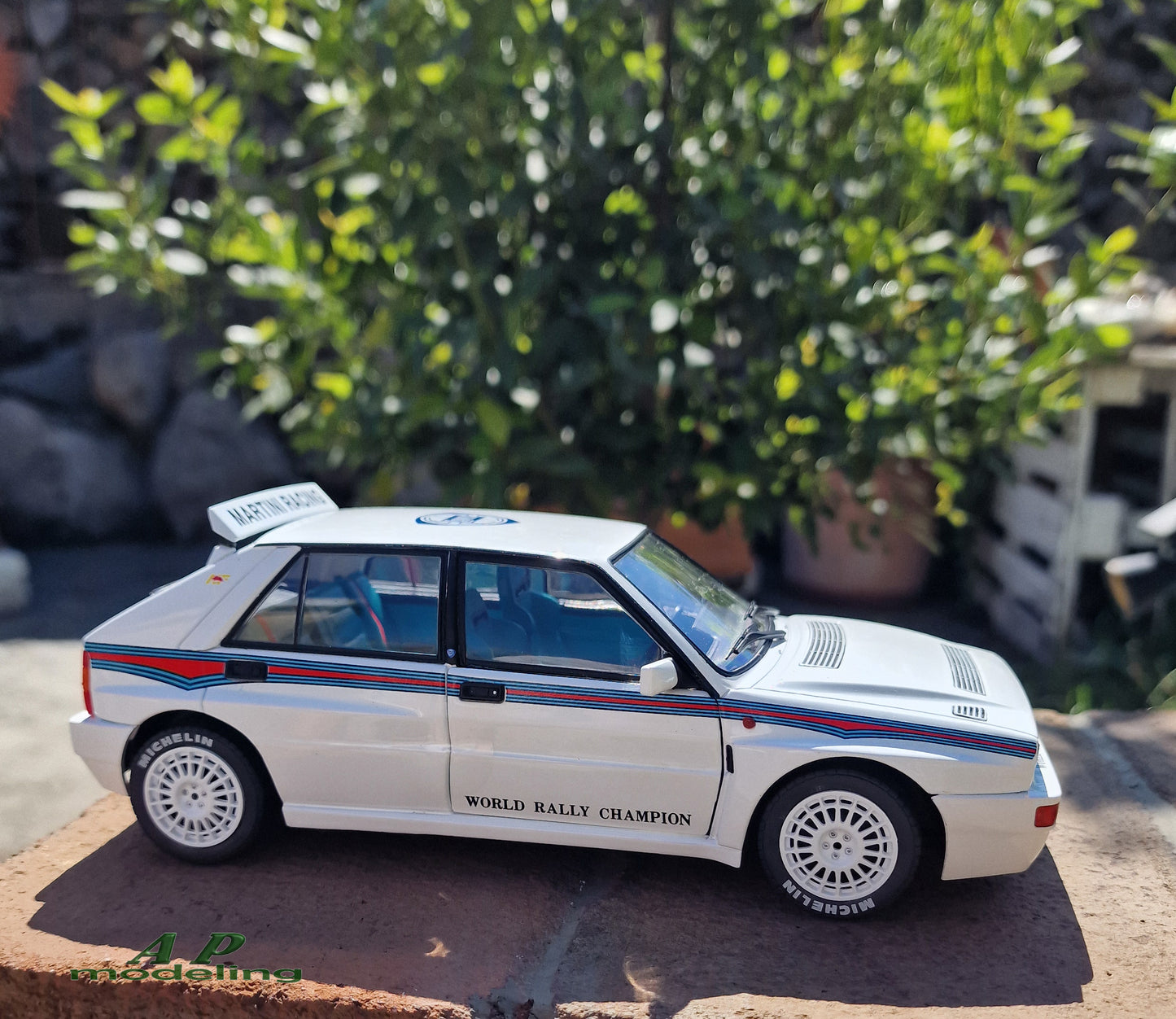 modellino auto 1:18 lancia delta hf integrale evo 1 martini 6 modellini solido