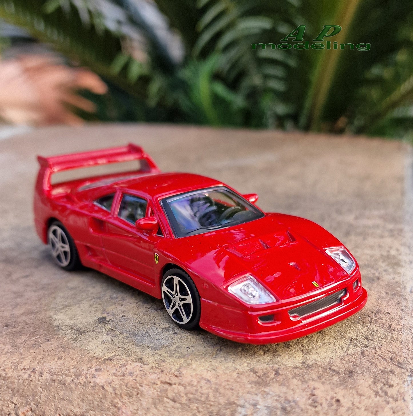 modellino auto scala 1/43 Ferrari f40 competizione modellini burago diecast