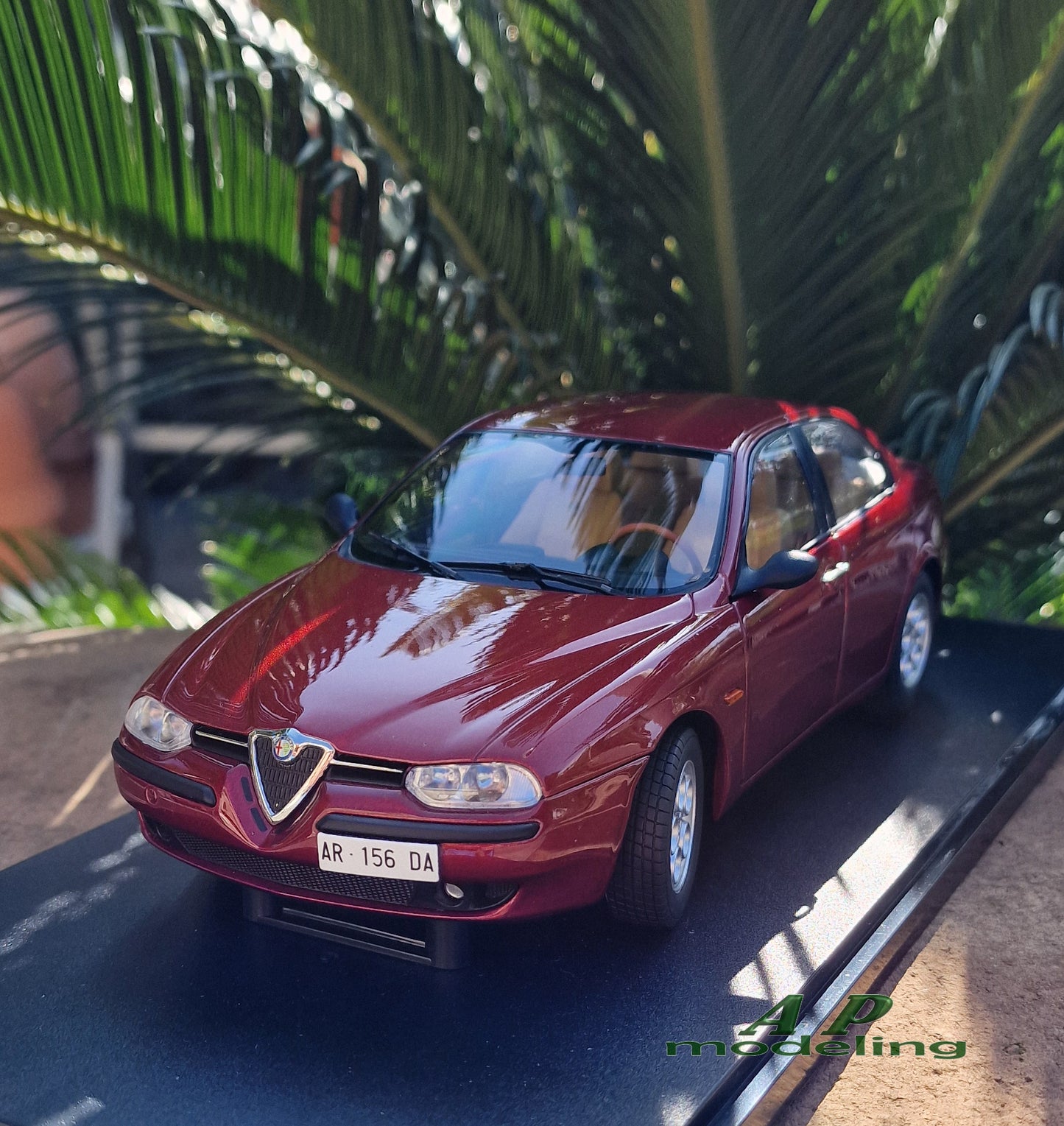 modellino auto scala 1/18 alfa romeo 156 2.5 V6 24V del 1997 modellini die cast