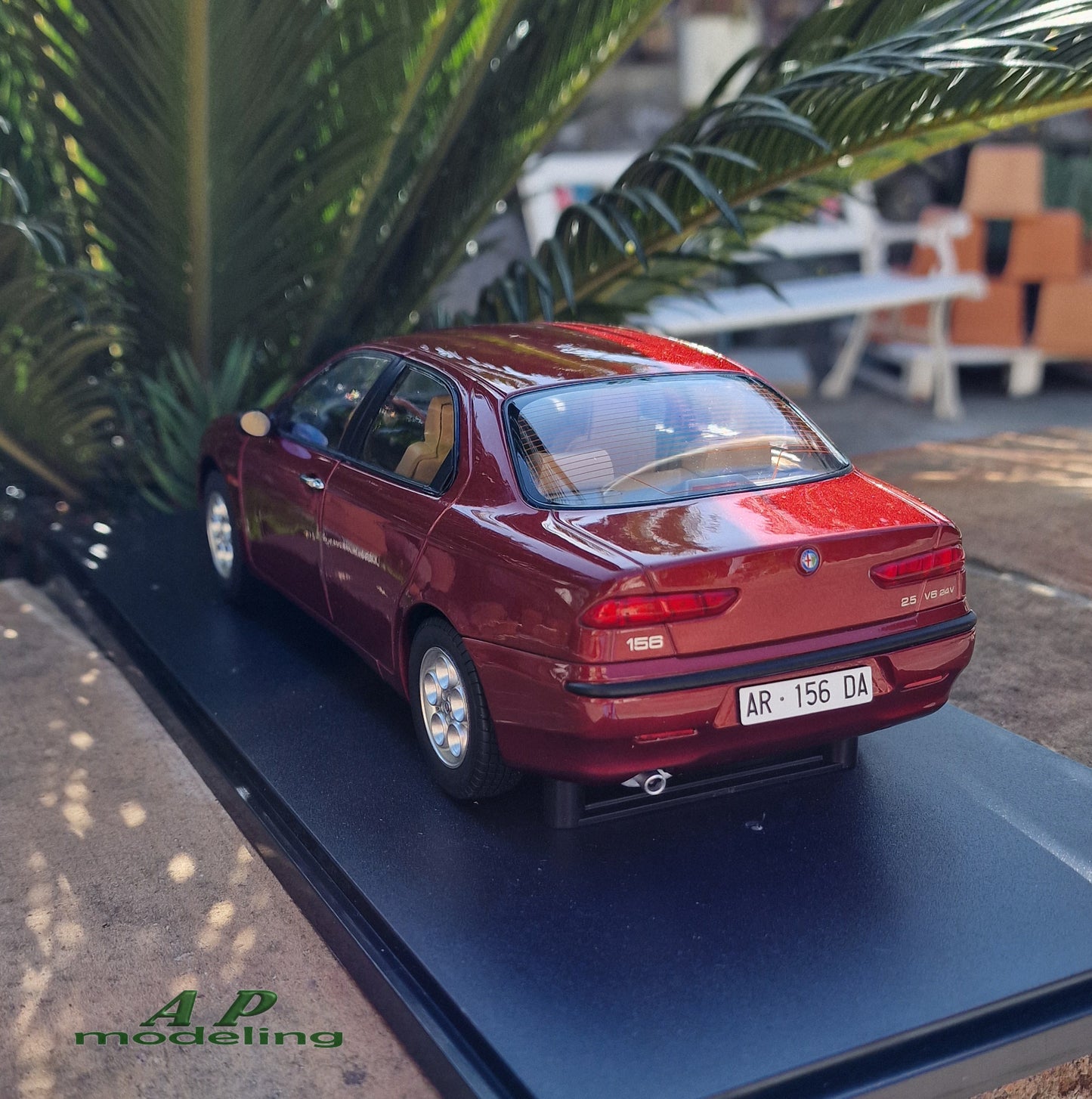 modellino auto scala 1/18 alfa romeo 156 2.5 V6 24V del 1997 modellini die cast