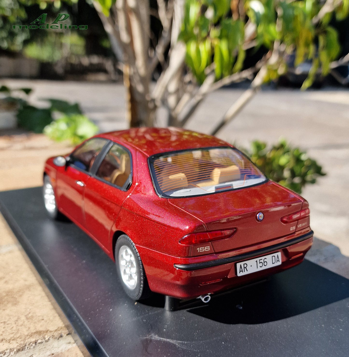 modellino auto scala 1/18 alfa romeo 156 2.5 V6 24V del 1997 modellini die cast