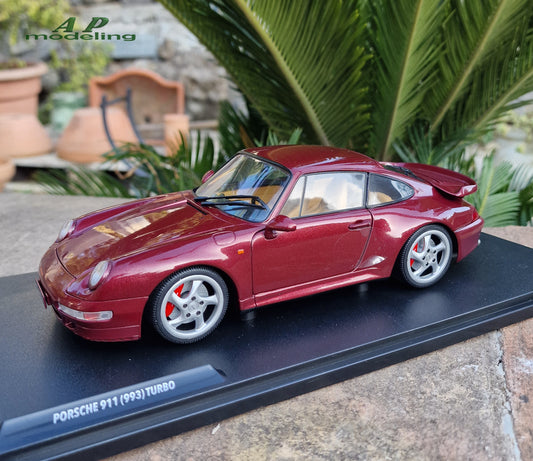 modellino auto scala 1/18 porsche 911 (993) turbo modellini da collezione