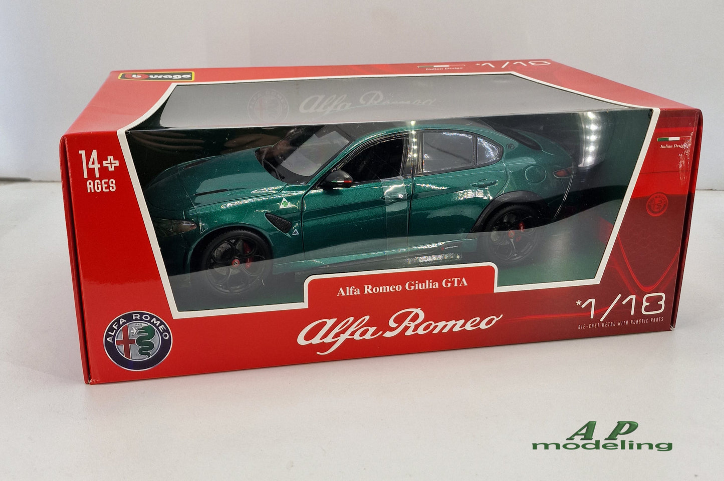 modellino auto 1/18 alfa romeo giulia GTA modellini da collezione bburago