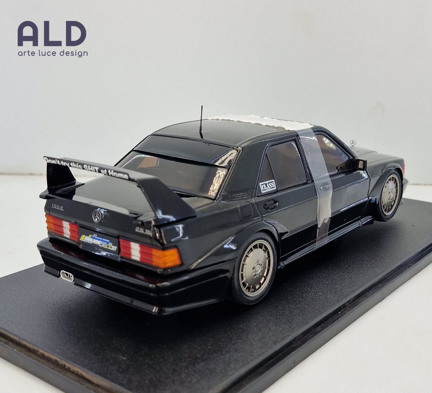 modellino auto scala 1/18 mercedes 190 evo 2 w201 modellini della solido