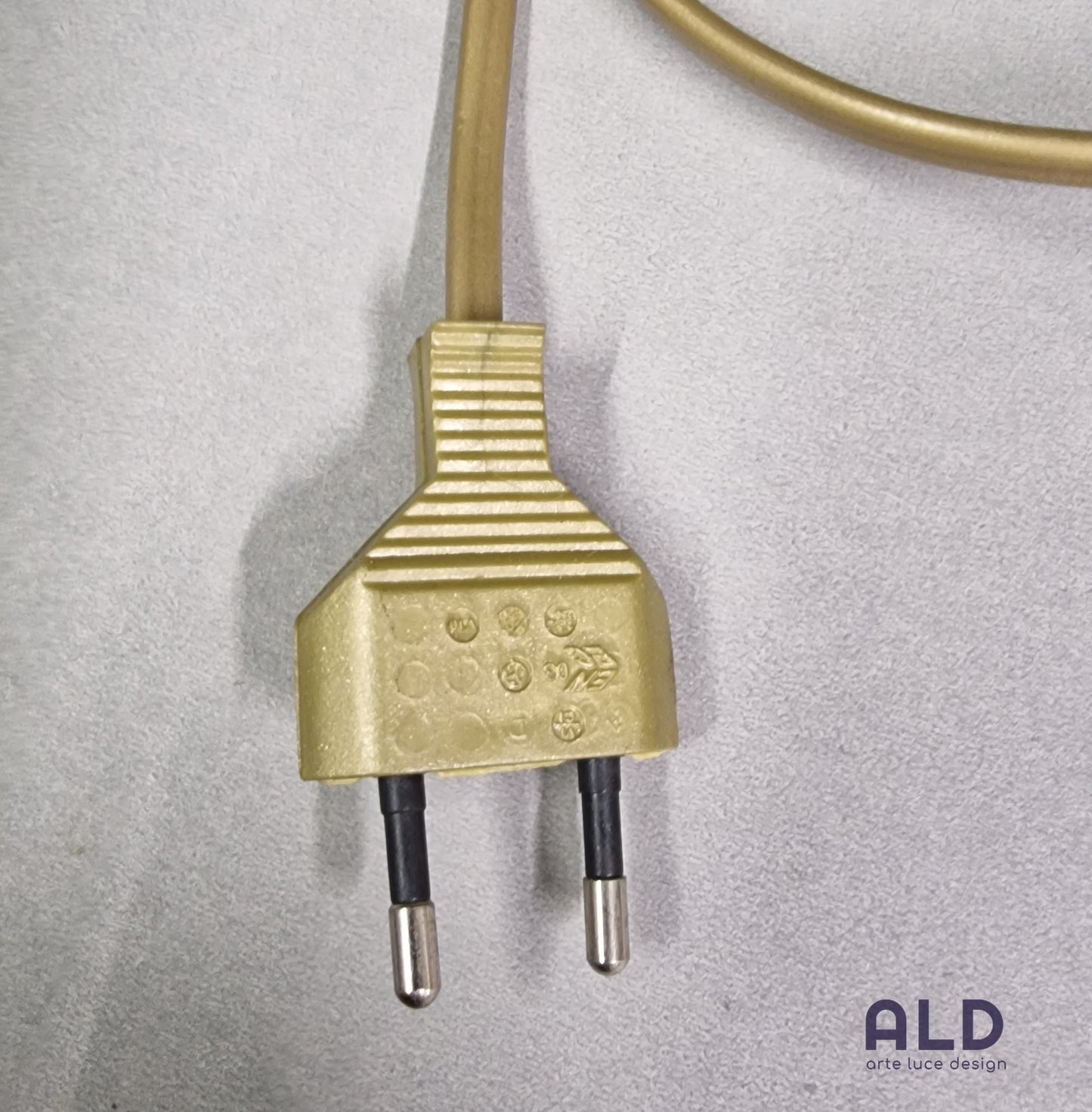 Cablaggio piantana con pulsante on off cavo 3mt dorato per lampada da terra