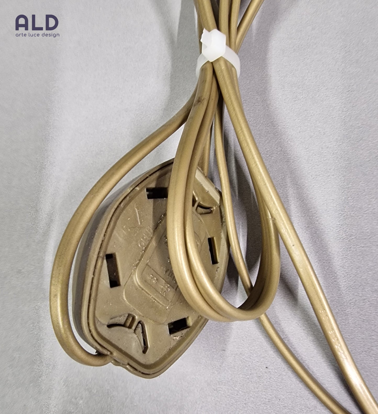 Cablaggio piantana con pulsante on off cavo 3mt dorato per lampada da terra