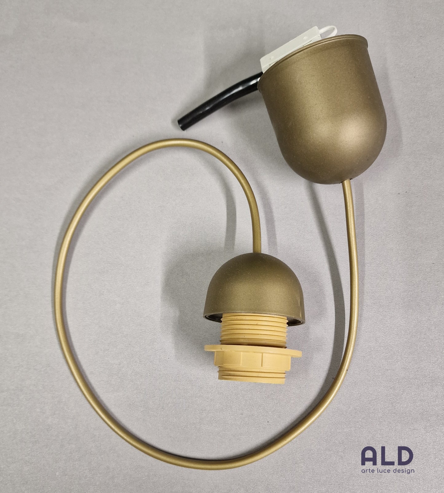 Sospensione oro ricambio lampadario porta lampada E27 pendel per vetri o coppe